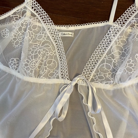 calvin klein lingerie y2k lace top - Picture 4 of 4